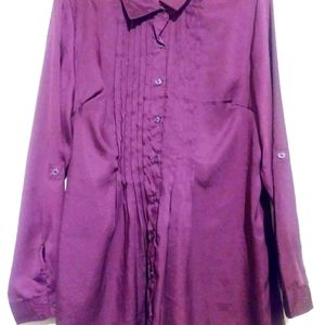 White slag dress blouse